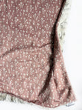 Dusty Pink Ditsy Floral Baby Blanket (34x34 inches)