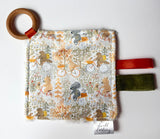 Baby in a Basket Crinkle Paper Teething Ring Toy