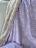 Lavender Daisy Floral Adult Throw (50x70 inches)