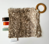 Mountain Animals Crinkle Paper Teething Ring Toy