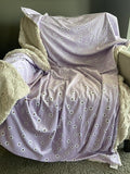 Lavender Daisy Floral Adult Throw (50x70 inches)