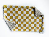 Golden Checkerboard XL Lovey (26x16 inches)