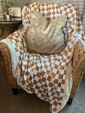 Preorder Camel Checkerboard Adult Throw (50x70 inches)