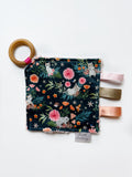 Kitties in the Garden Crinkle Paper Teething Ring Toy