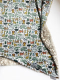 Safari Baby Blanket (34x34 inches)