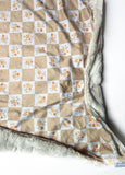 Ditsy Floral Checkerboard Baby Blanket (34x34 inches)