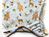 Woodland Friends Baby Blanket (34x34 inches)