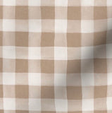 Beige and Vanilla 1" Plaid