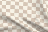 Sandy Taupe and Cream Checkerboard