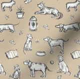 Dogs on Beige