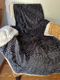 PREORDER Black Mudcloth Adult Throw (50x70 inches)