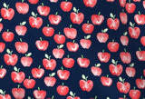 Apples on Navy