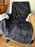 PREORDER Black Mudcloth Adult Throw (50x70 inches)