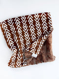 Bronze Geometric Baby Blanket (34x34 inches)