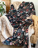 PREORDER Boho Floral Adult Throw (50x70 inches)