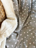 PREORDER Sage Daisy Floral Adult Throw (50x70 inches)