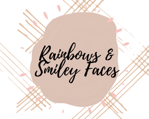 Custom-Rainbows &amp; Smiley Faces