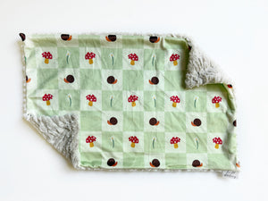 Mushroom and Snail XL Lovey (26x16 inches)