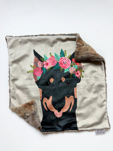 Doberman Dog Lovey (16x16 inches)