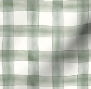 Sage Watercolor Plaid