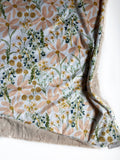 Glitzy Daisy Floral Baby Blanket (34x34 inches)