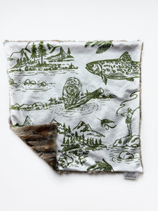 Great Outdoors Fishing Lovey (16x16 inches)