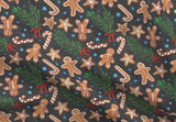 Gingerbread cookies and holiday branches