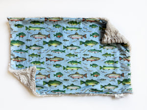 Fishing on Blue XL Lovey (26x16 inches)