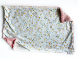 Peach Fleck Floral XL Lovey (26x16 inches)