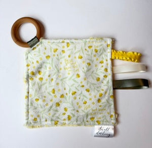 Be Still and Know Crinkle Paper Teething Ring Toy