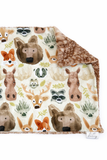 Taupe Watercolor Woodland XL Lovey (26x16 inches)