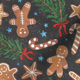 Gingerbread cookies and holiday branches