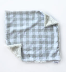 Neutral Plaid Lovey (16x16 inches)