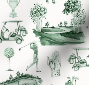 Watercolor Green Golf