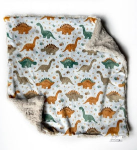 Neutral Dinosaur Lovey (16x16 inches)