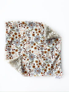 Neutral Floral Lovey (16x16 inches)