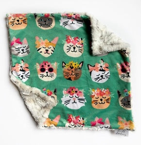 Flower Crown Cats Lovey (16x16 inches)