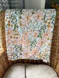 Glitzy Daisy Floral Baby Blanket (34x34 inches)
