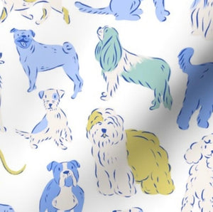 Dogs in Blue Green