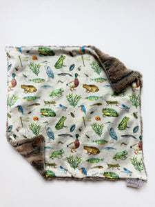 Pond Life Lovey (16x16 inches)