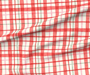 Watercolor Christmas Plaid