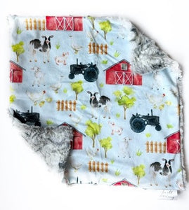 Aqua Farm Lovey (16x16 inches)
