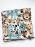 Watercolor Safari Baby Blanket (34x34 inches)