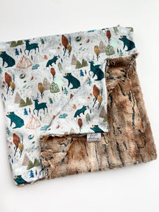 Woodland Adventure Baby Blanket (34x34 inches)