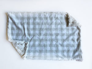 Sand Plaid XL Lovey (26x16 inches)