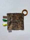 Mallard Duck Crinkle Paper Teething Ring Toy
