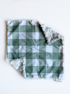 Sage Plaid Lovey (16x16 inches)