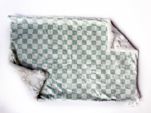 Sage Checkerboard XL Lovey (26x16 inches)
