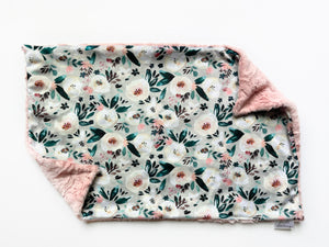 Gray Floral XL Lovey (26x16 inches)