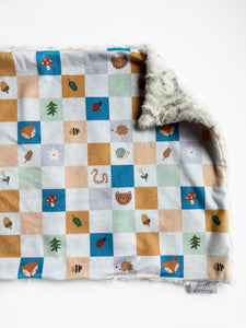 Woodland Checkerboard XL Lovey (26x16 inches)